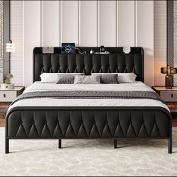 Full size metal bed frame