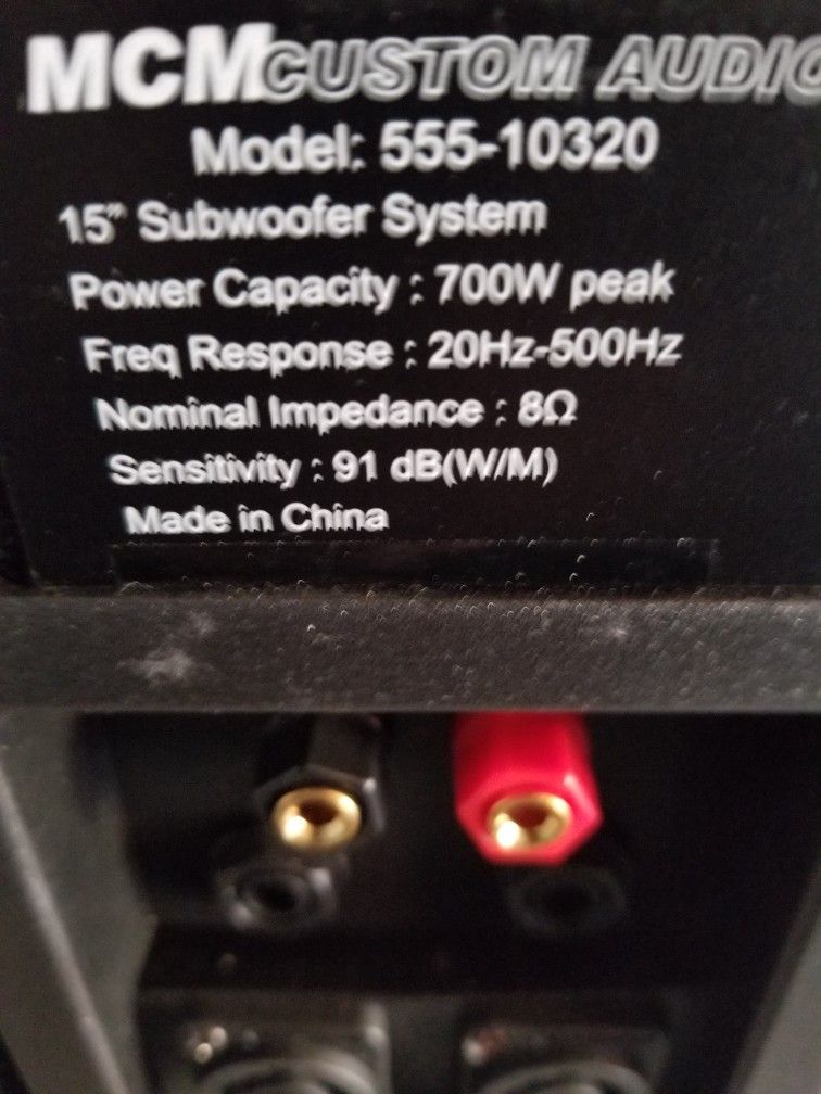 New DJ Passive Whoofer