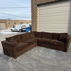 Beautiful Brown Sectional Sofa