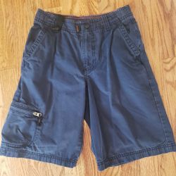 GAP Boys Navy Blue Cargo Shorts With Adjustable Waist Size: 8
