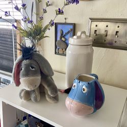 Eeyore Plush and Disney Mug
