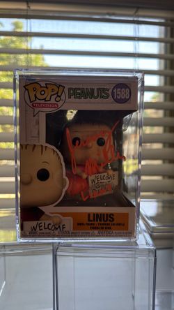 Peanuts Linus autograph Funko Pop