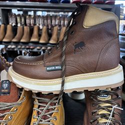 Botas De Cuero De Hombre Para Trabajar 