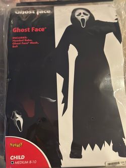 Scream ghost face costume