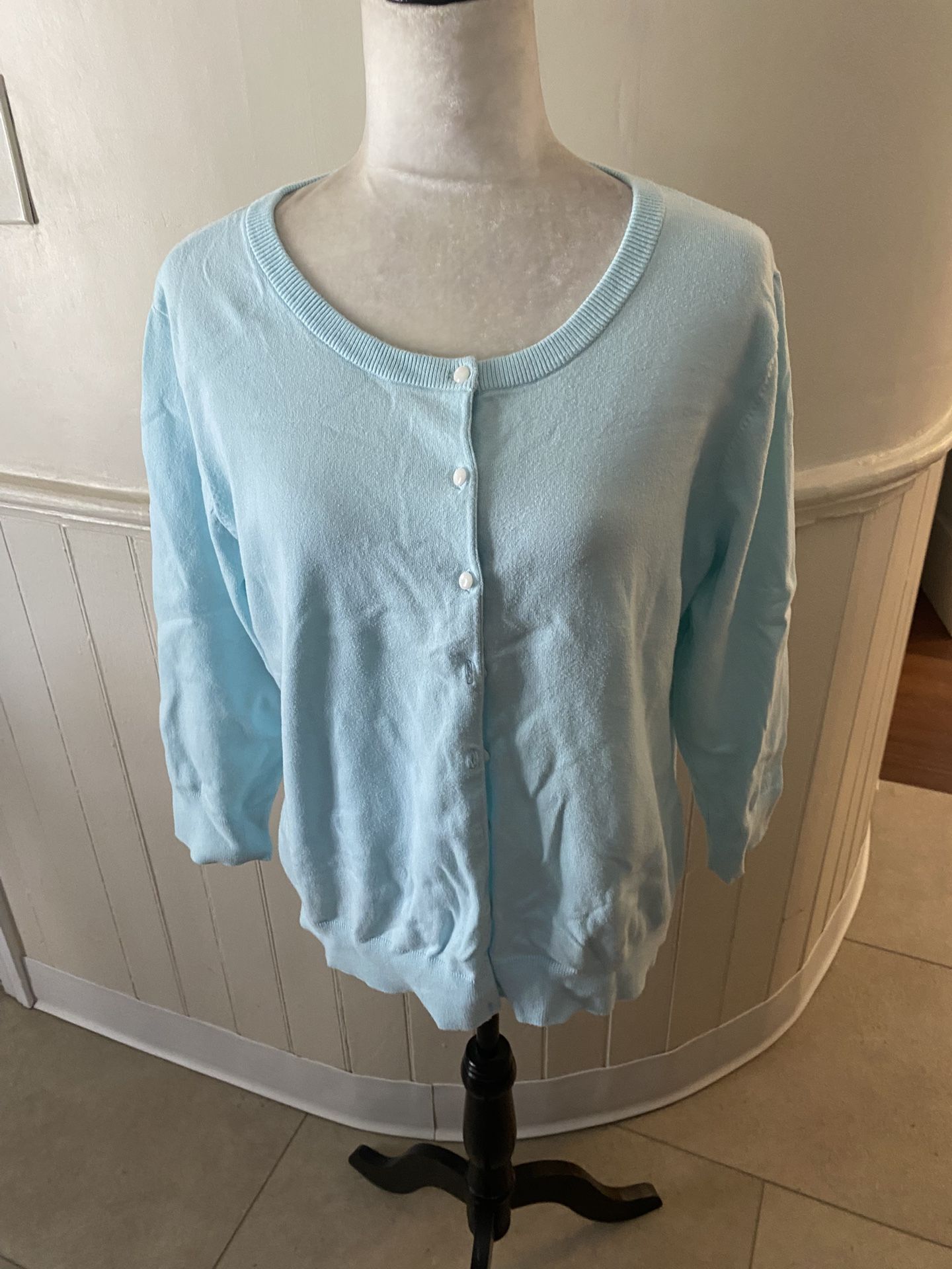 Pre-Owned Talbots 3/4 Sleeve Cardigan Size X-Large