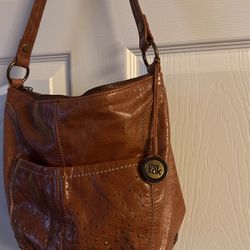 Brown Leather Hobo  SAK Bag 
