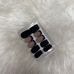 Matte Black French Tip Press Ons 