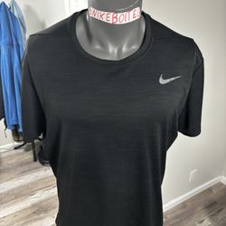 Nike Dri Fit Ultra Soft Touch Lightweight T-Shirt Tee Heather Black Mens 2XL XXL