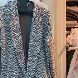 azelhazel Black And White Large Blazer 