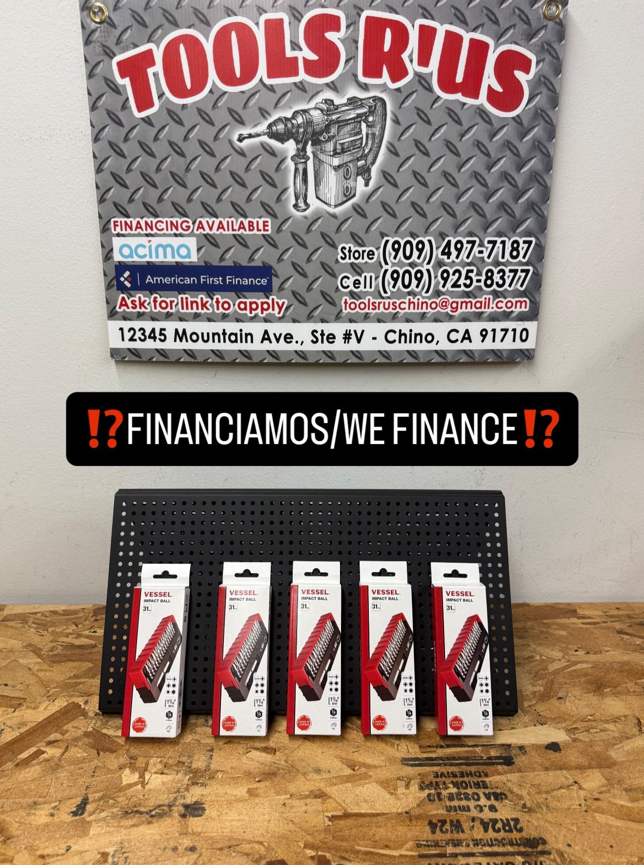 VESSEL 31pc IMPACT BALL Bit Set(CADA UNO)**(FINANCIAMOS/WE FINANCE)**