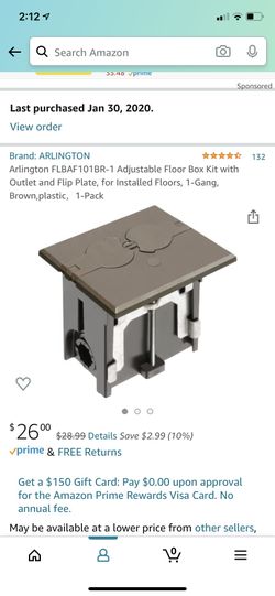 Floor Outlet Bronze