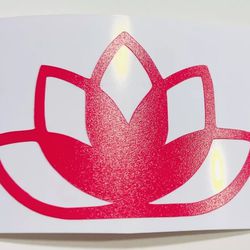 Lotus Decal Sticker in Pink, 2”x1.5”, NEW!