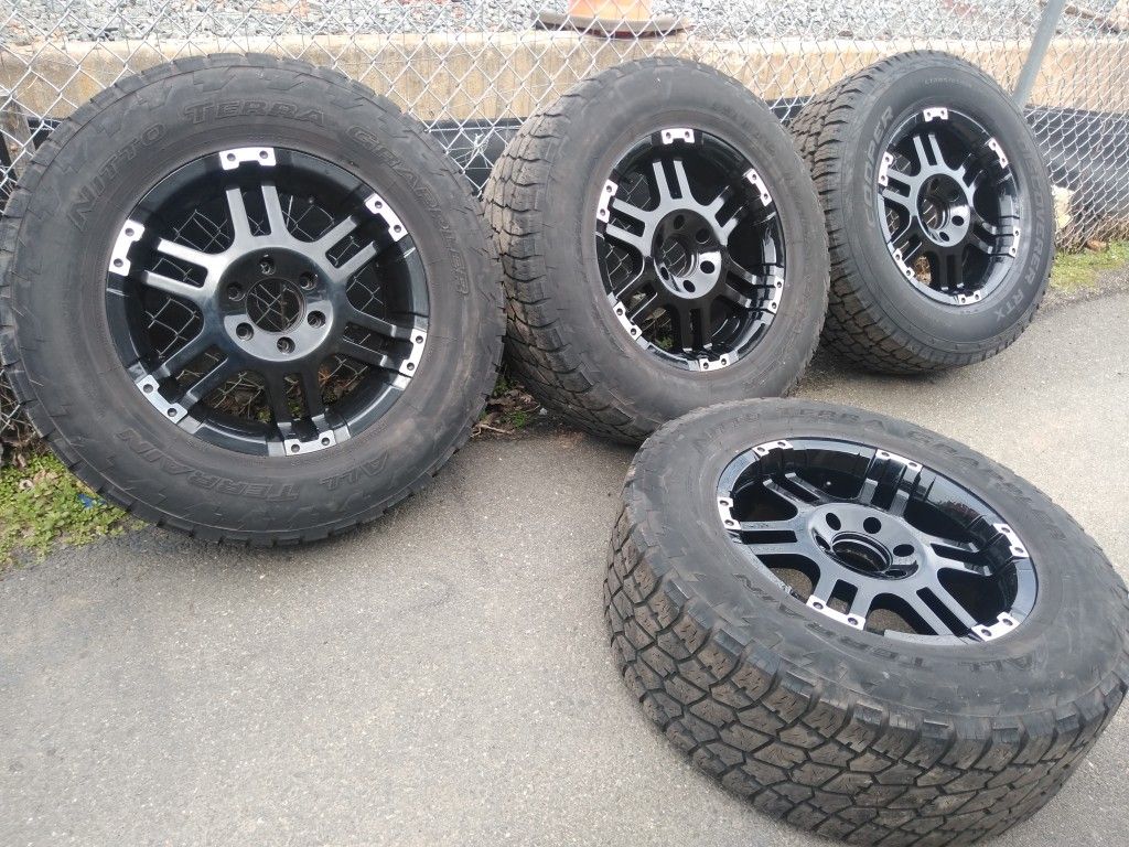 18 rims blacks 6x4.5 fords Nissan dakotas