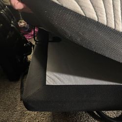 Queen size Adjustable bed frame and mattress.