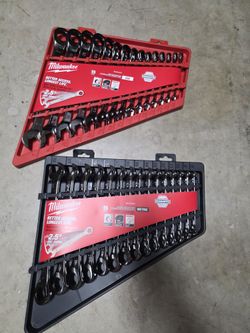 Milwaukee  Ratcheting Combination Wrench SAE / Metric Set - 30 PC