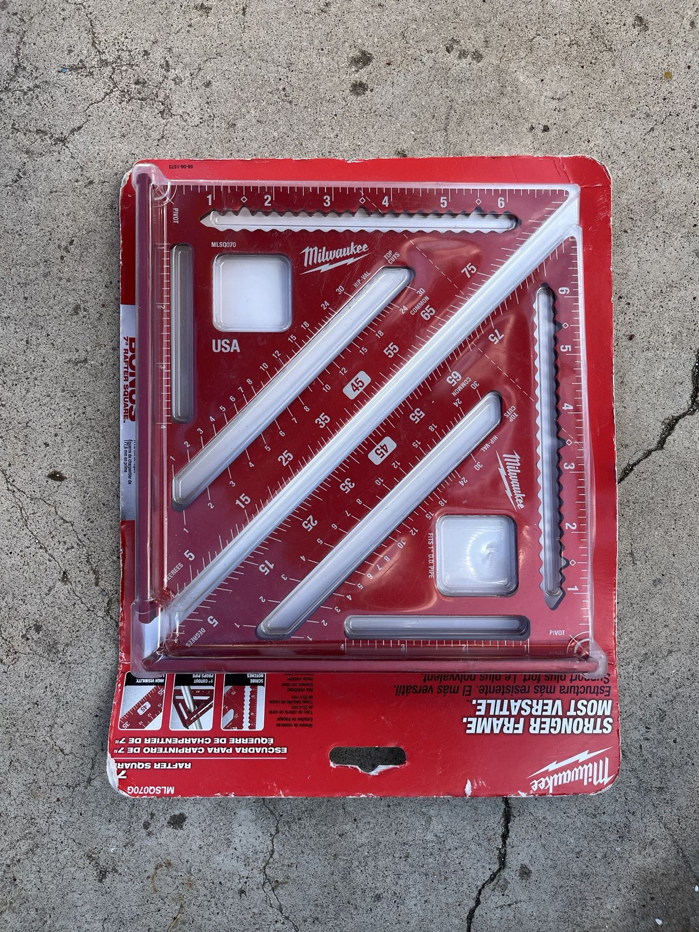 Milwaukee Speed Square 7” 2 Pieces In The Package