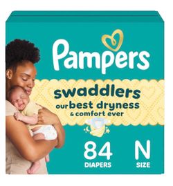 Pampers, Swaddlers - Swaddlers Diapers, Size 0, 84 Count