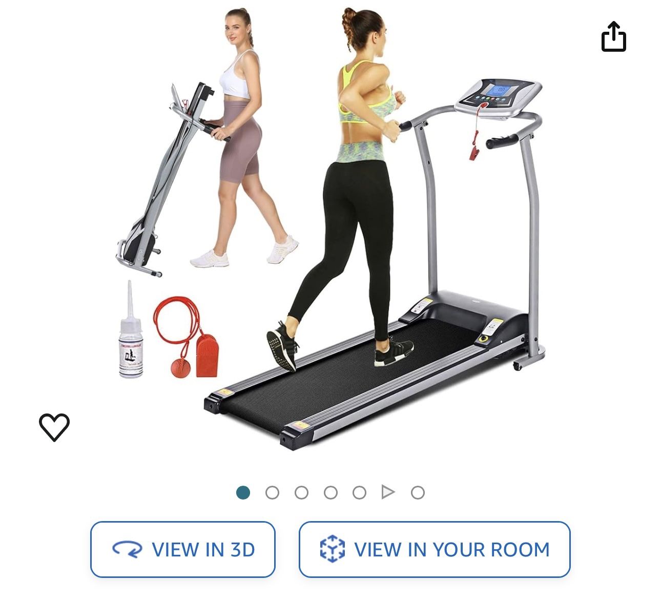 Folding Treadmill with Incline for Home Gym