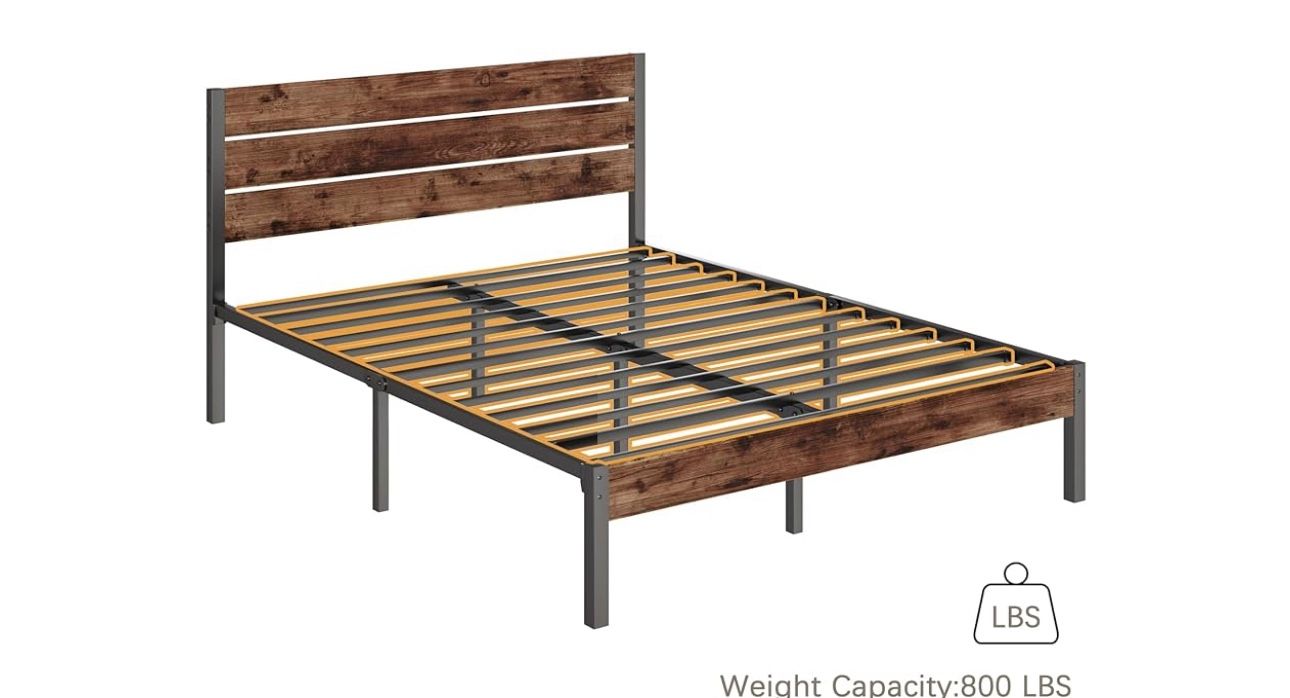 Queen Bed Frame with Headboard