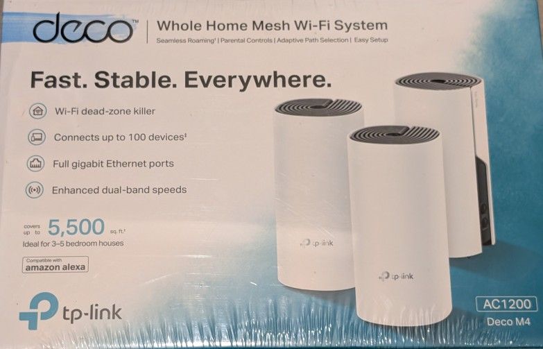 TP-Link Deco Whole Home Mesh WiFi System AC1200 M4 New