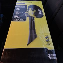 40V HP Brushless 600 CFM Cordless Leaf Blower/Mulcher/Vacuum with Batteries and Charger