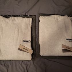 Light Grey Essentials Hoodie 