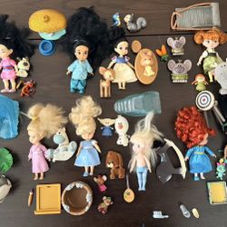 Disney Store Animators Collection Mini Dolls Lot of 15 Princess Dolls