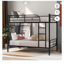 Black Metal Bunk Bed 