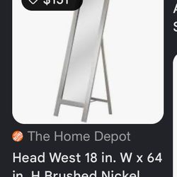 ♥️Full Body Floor Standing Mirror 63” X 16” ♥️