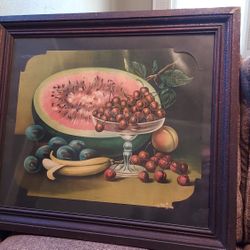 Watermelon Print In Frame -  1906 James N Lee