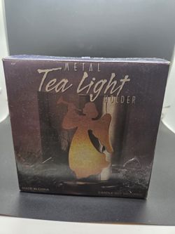 Tealight Christmas Metal Candle Holder Angel