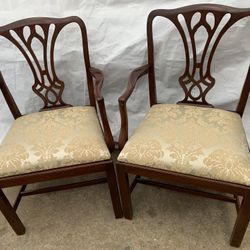 Arm chair  (2) Side chair / Accent chair / Solid Wood 24 3/4 W x 22 D x 37 1/2 H  Seat @21