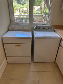 Whirlpool top-load washer  4.3 cu ft and dryer