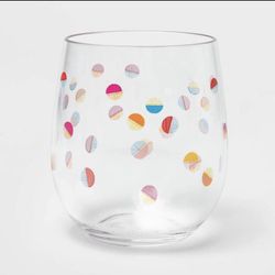 Sun Squad Plastic Stemless Wine Glasses 4pk