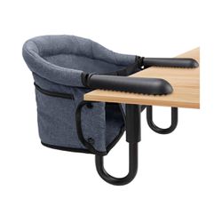 Hook On Chair,Portable High Chair with Storage Bag - Hook On, Clip On, and Fast Table Chair with Removable Seat for Home and Travel