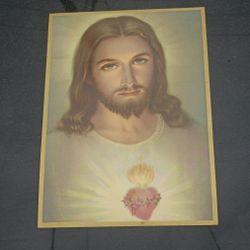 8 X 6 Ins Jesus Card, Blessesd, From Hales Corners Wis