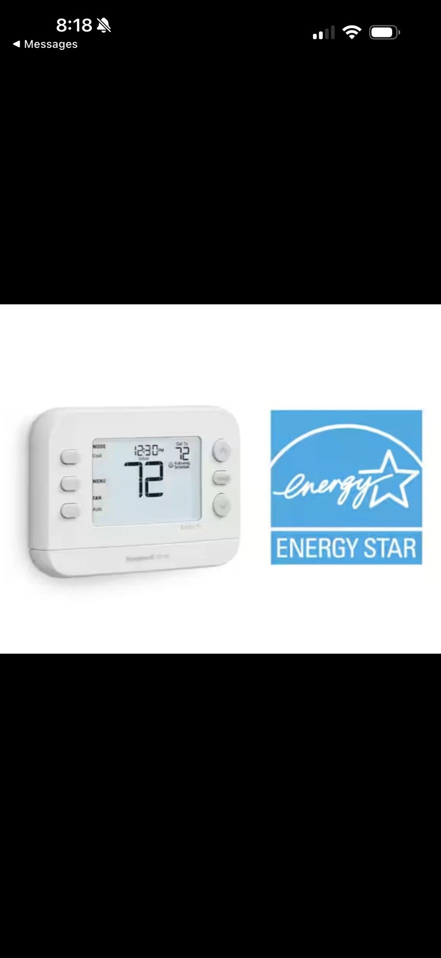 Honeywell Home X2S Smart Thermostat, Conventional/Heat Pump, Wi-Fi Thermostat