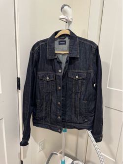 J.Crew Men’s Denim Jacket – Size L – Dark Wash