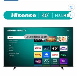 Hisense 40-Inch Class H4 Series FHD Roku Smart TV (40H4030F1) - 1080P Full HD LCD Screen, LED TV, DT