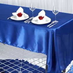 Satin Rectangular Tablecloths New For Sale 