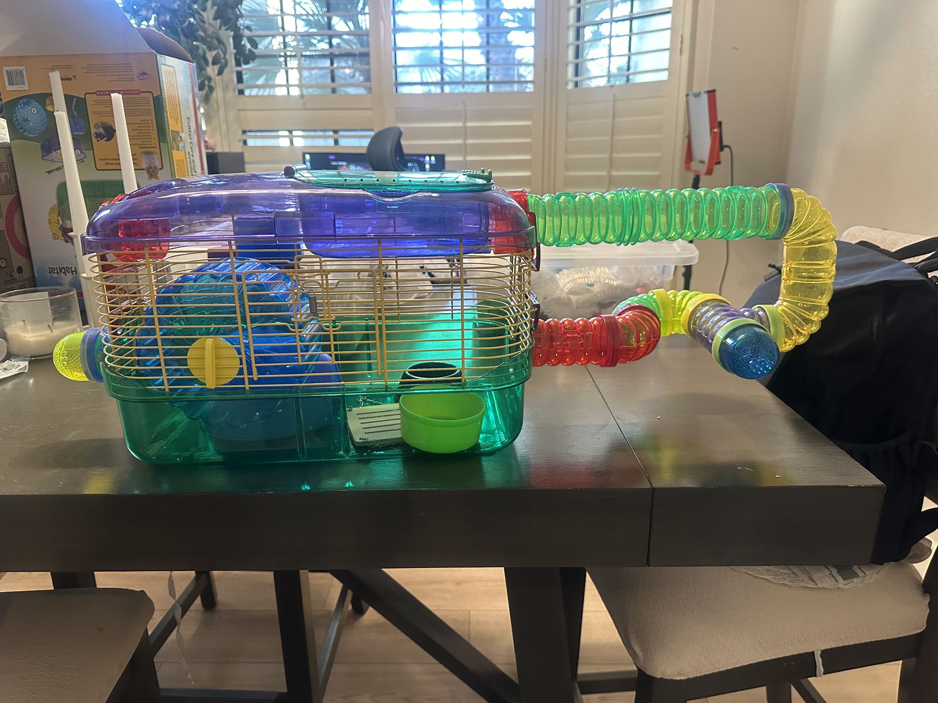 Hamster Cage With Food And More 