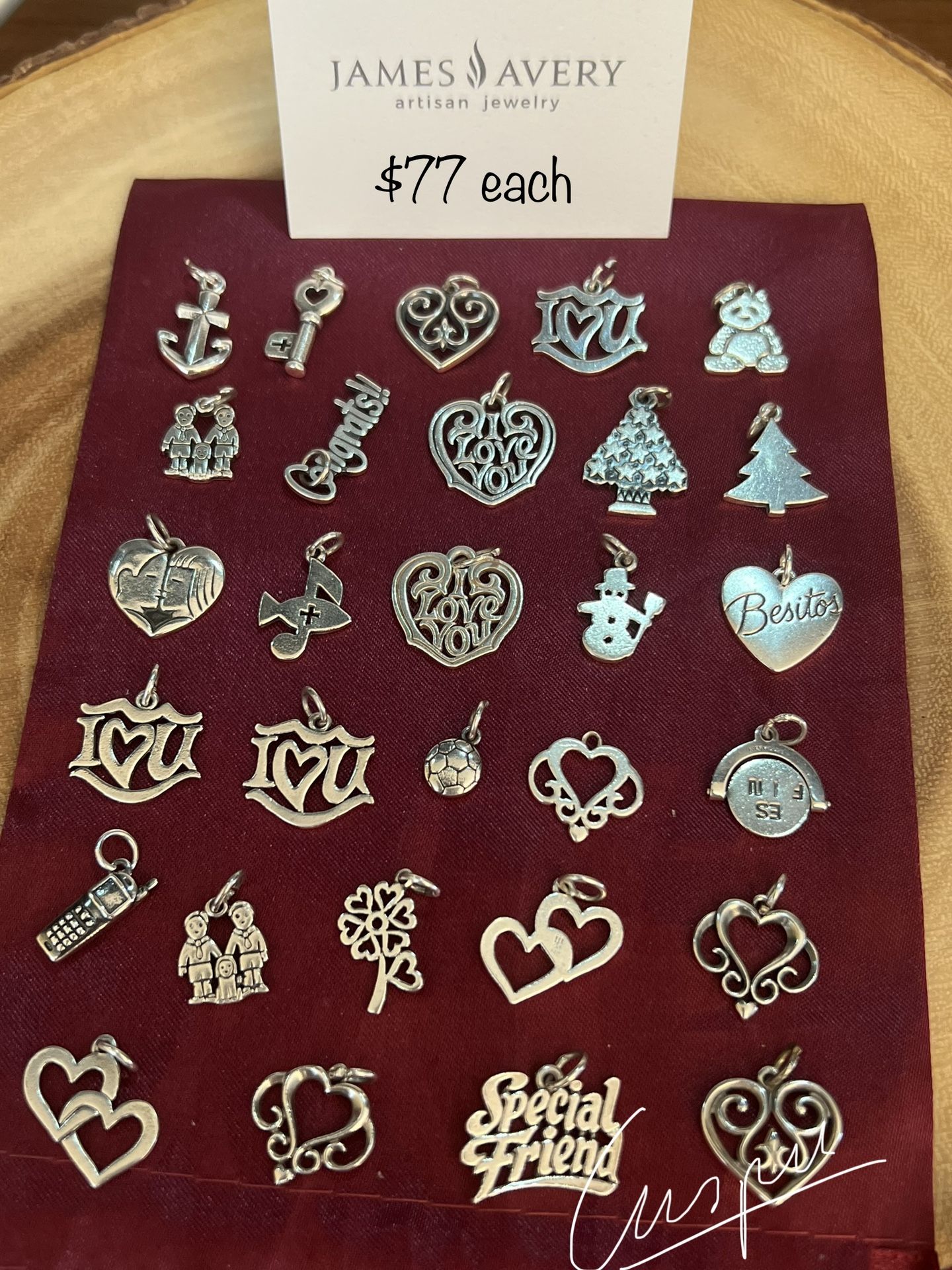 James Avery Charms Each $77
