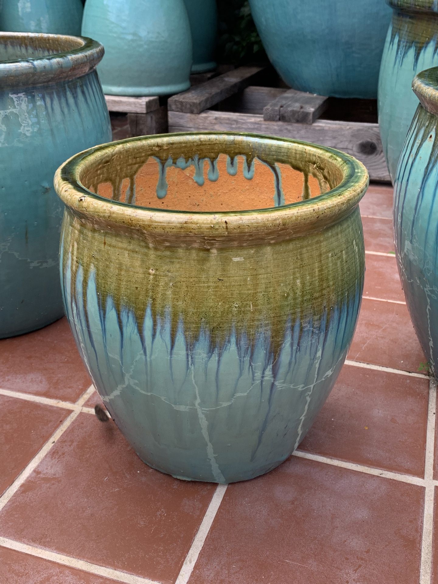 Glazed Ceramic Pot 10"x10”