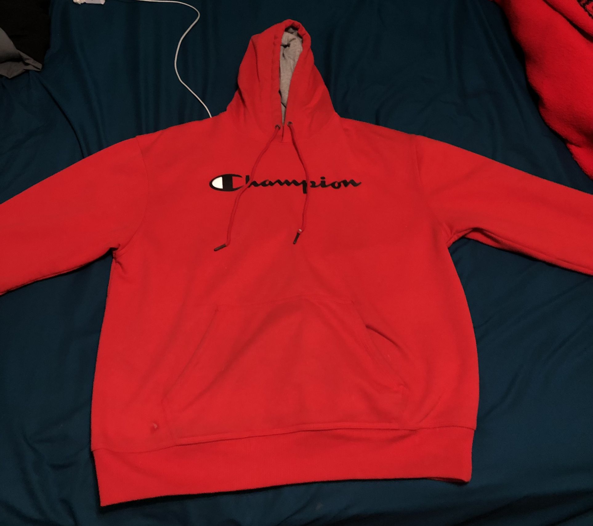 Red Champion Hoodie 