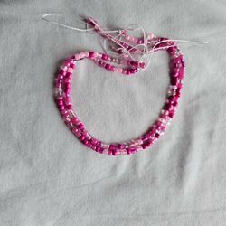 Handmade  Anklets pink