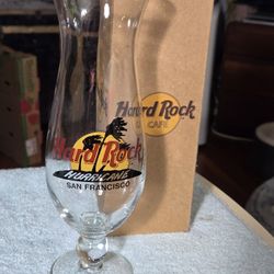 Hard Rock Cafe Hurricane Glass And Box