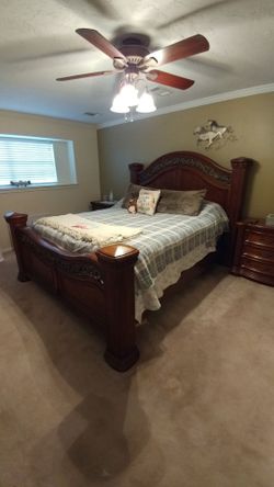 California King Bedroom Set with Mattress