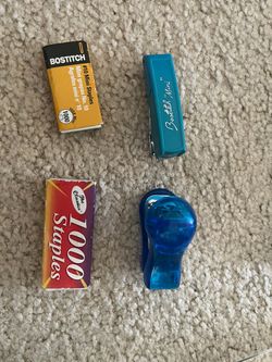 2 Sets of Mini Staplers with Staples - Bostitch & The Classics Lot