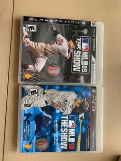 Mlb the show 09 & 10 both baseball game ps3 PlayStation 3