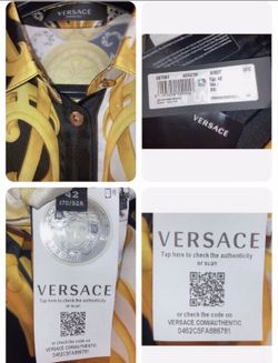 Authentic Versace Dress , Tags Have Authenticity Sticker As Well.